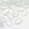 Cat Eye Cabochons, Oval, White, 40x30x6.5mm