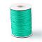 Korean Waxed Polyester Cord, Medium Sea Green, 1mm, about 85yards/roll