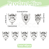 40Pcs Tibetan Style Alloy Chandelier Component Links FIND-MA0001-19-2