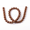 Non-Magnetic Synthetic Hematite Beads Strands G-G091-4mm-3