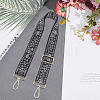 Flower Pattern Nylon Canvas Handbag Webbing Bag Straps PW-WG5C768-02-4