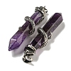 Natural Amethyst Pointed Big Pendants G-F766-07AS-03-2