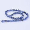 Natural Blue Spot Jasper Beads Strands X-G-Q462-6mm-06-2