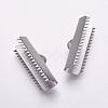 Tarnish Resistant 304 Stainless Steel Ribbon Crimp Ends STAS-K146-043-25mm-1