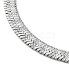 Non-Tarnish 201 Stainless Steel Herringbone Chain Necklaces NJEW-P282-01P-3