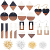 DIY Wooden Dangle Earring Making Kits DIY-OC0006-45-1