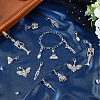 Skull Alloy Replacement Zipper Sliders HJEW-FH00006-4