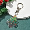 Christmas Theme Acrylic Pendant Decoration HJEW-YW00032-06-1