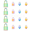 16Pcs 4 Style 201 & 304 Stainless Steel Pendants STAS-AR0001-42-1