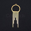 201 Stainless Steel Big Filigree Pendants STAS-T049-T700-2-1