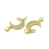 Brass Micro Pave Cubic Zirconia Pendants KK-E068-VB208-3