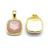 Natural Sunstone Pendants G-O176K-04G-2