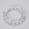 Natural Quartz Crystal Beaded Stretch Bracelets BJEW-Q692-46-10mm-1