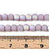 Frosted Opaque Glass Beads Strands GLAA-T032-P4mm-MBB07-4