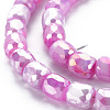 Opaque Baking Paint Glass Beads Strands EGLA-N006-008-B06-3