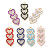 Alloy Enamel Pendants ENAM-L046-01KCG-1