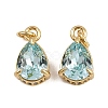 Brass Pave Cubic Zirconia Pendants KK-L240-05G-05-1