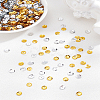 120G 2 Colors Plastic Paillette Beads FIND-LP0003-34-1