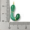 Brass Enamel Pendants KK-E093-03G-J-3