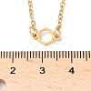 304 Stainless Steel Chemical Symbol Pendant Necklaces NJEW-Z073-03G-01-5