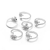 Brass Finger Cup Peg Ring Settings KK-L184-48P-5