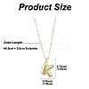 1Pc Initial Letter Brass Pendant Necklaces NJEW-YW0001-24K-2