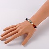 Stretch Buddhist Jewelry Multi-Color Gemstone Chakra Bracelets BJEW-JB01690-04-4