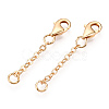 Brass Cable Chain Chain Extender KK-ZX024-35G-A-2