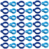 60Pcs 2 Style Silicone Pendant SIL-GF0001-42E-1