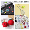 60Pcs Iron Split Key Rings DIY-SP0004-17P-4
