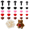 200 Sets 20 Style Triangle Plastic Safety Craft Noses FIND-FH0006-74-1
