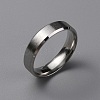 Matte Style 304 Stainless Steel Wide Band Finger Rings for Women Men RJEW-WH0009-14G-P-1