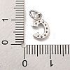 Initial Letter Brass with Cubic Zirconia Charms KK-Q814-26C-P-3