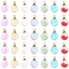 40Pcs Transparent Spray Painted Glass Charms GLAA-YW0003-89A-2