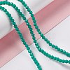 Faceted(32 Facets) Glass Beads Strands EGLA-J042-36A-05-4