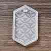 DIY Embossed Flower Pattern Pendant Silicone Molds DIY-G079-01E-2