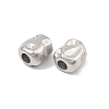 Hammered 304 Stainless Steel Beads STAS-B127-01P-07-2