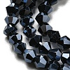 Opaque Solid Color Electroplate Glass Beads Strands EGLA-A039-P3mm-A17-3