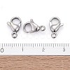 Tarnish Resistant 304 Stainless Steel Lobster Claw Clasps STAS-AB12-4