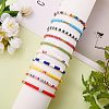 10Pcs 10 Style Handmade Polymer Clay Heishi Surfer Stretch Bracelets Set BJEW-SW00048-4