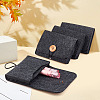 5Pcs Felt Jewelry Storage Bags with Button ABAG-BC0001-71A-4
