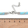Ployester Core-Wrapped Round Cord Necklace Making KK-CBACFA2-03P-19-3