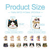 28Pcs 14 Style Printed Alloy Pendants FIND-BG0001-04-4