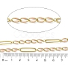 304 Stainless Steel Enamel Figaro Chains CHS-U003-02G-04-2