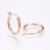 PVD Vacuum Plating 304 Stainless Steel Hoop Earrings EJEW-F105-12RG-2