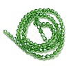 Transparent Electroplate Glass Beads Strands EGLA-A039-T4mm-A03-2