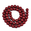Synthetic Turquoise Round Beads Strands TURQ-T004-14B-2