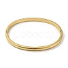 304 Stainless Steel Smooth Hinged Bangles BJEW-Q772-01G-2