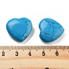 Heart Synthetic Turquoise  Worry Stone G-C134-06A-02-3