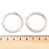 Non-Tarnish 316 Stainless Steel Spring Gate Rings STAS-M296-01P-I-3